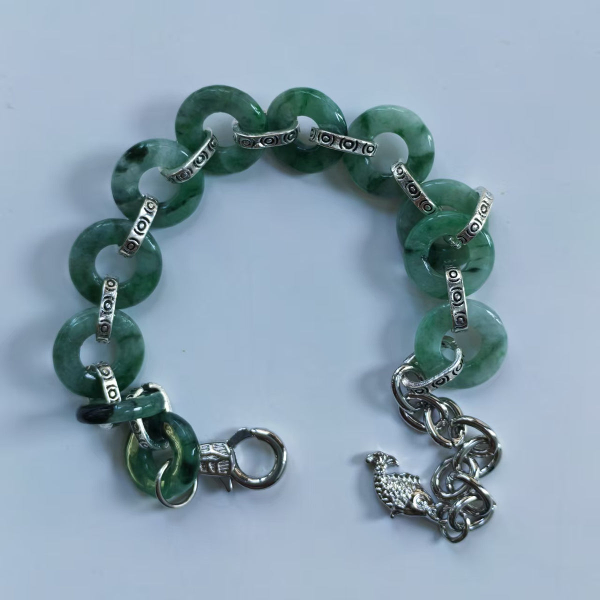 Natural Grade A Jadeite Bracelet | Adjustable