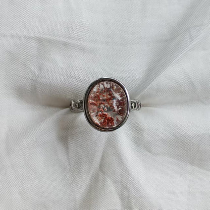 Natural Garden Quartz Ring | 925 Sterling Silver | Adjustable