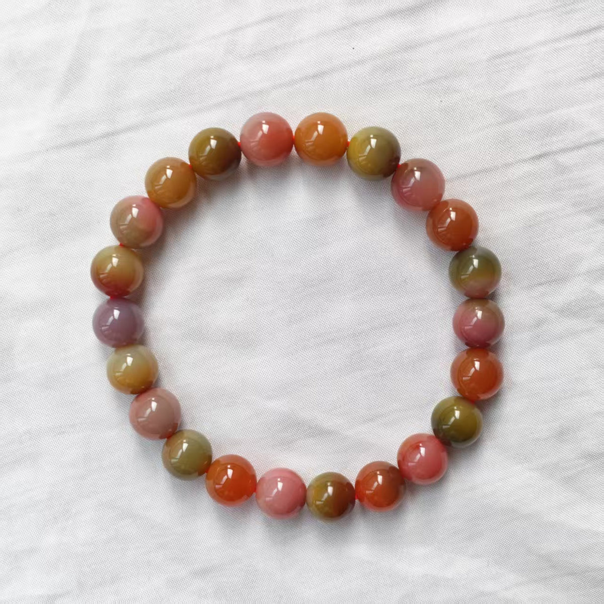 Natural Yanyuan Agate Bracelet | 8.4-8.9mm Beads